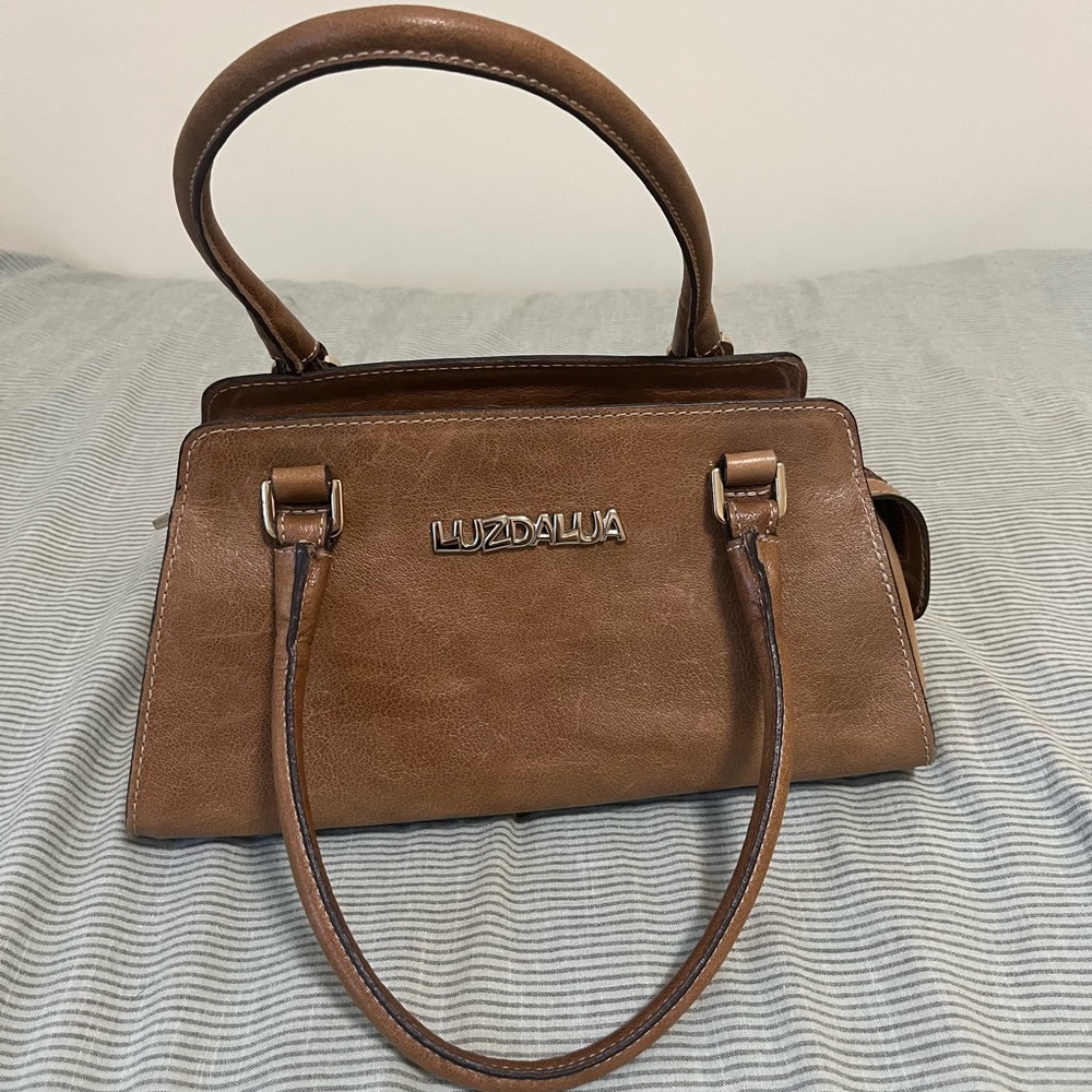 Brown leather Luz da Lua bag